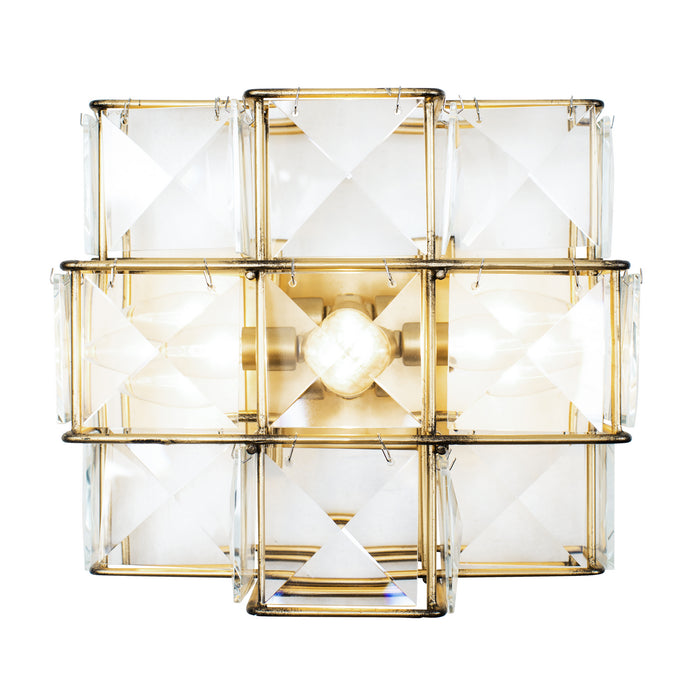 Varaluz 329W03CG Three Light Wall Sconce, Calypso Gold