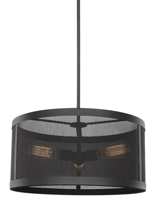 Visual Comfort Studio 6528503EN7-12 Three Light Pendant, Black