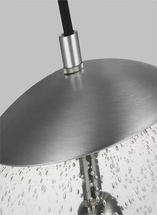 Visual Comfort Studio 6801801EN7-04 One Light Pendant, Satin Aluminum