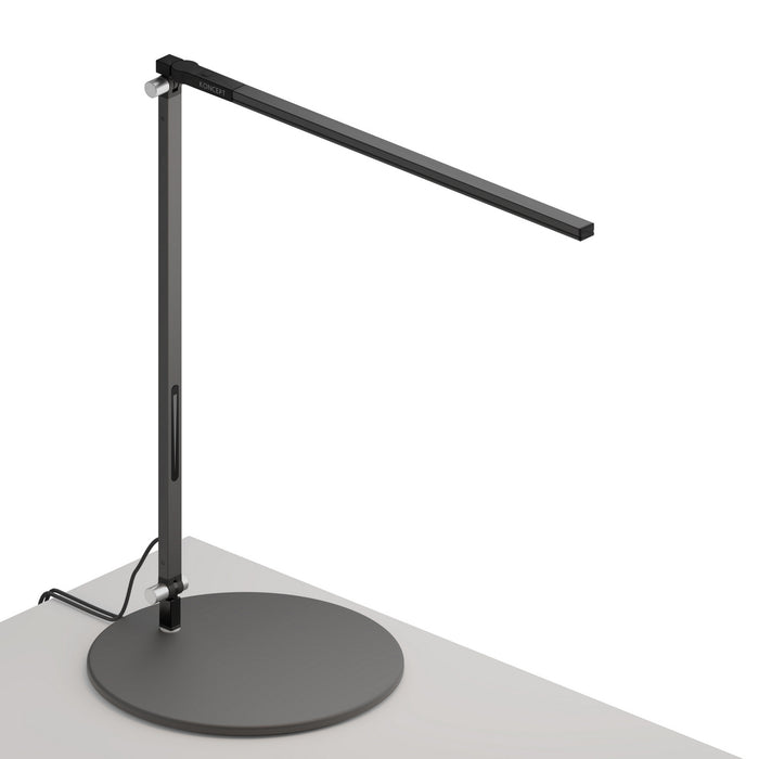 Koncept AR1000-CD-MBK-USB LED Desk Lamp, Metallic black