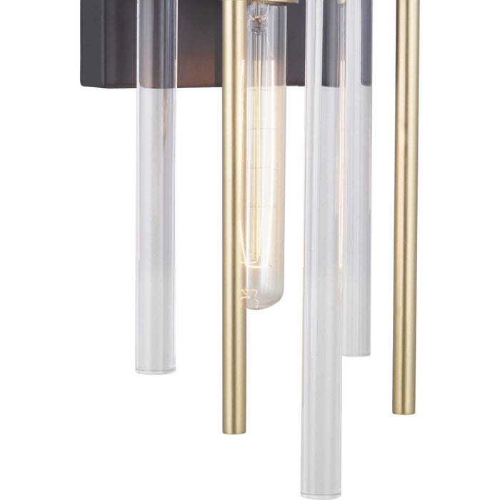 Progress Lighting P710063-031 Two Light Wall Sconce, Black