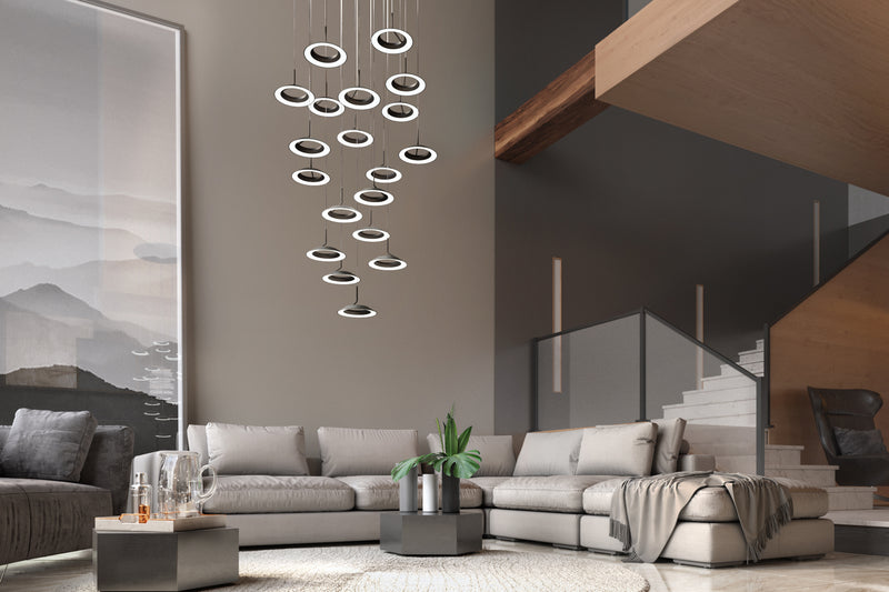Koncept RYP-C19-SW-SIL LED Pendant, Silver
