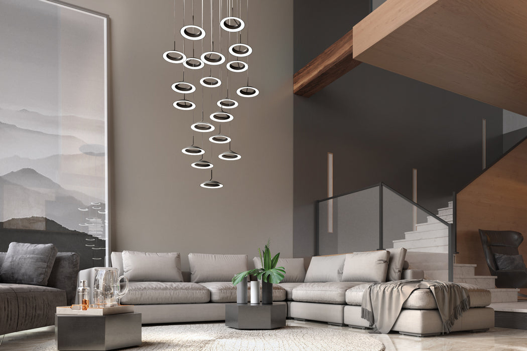Koncept RYP-C19-SW-SIL LED Pendant, Silver