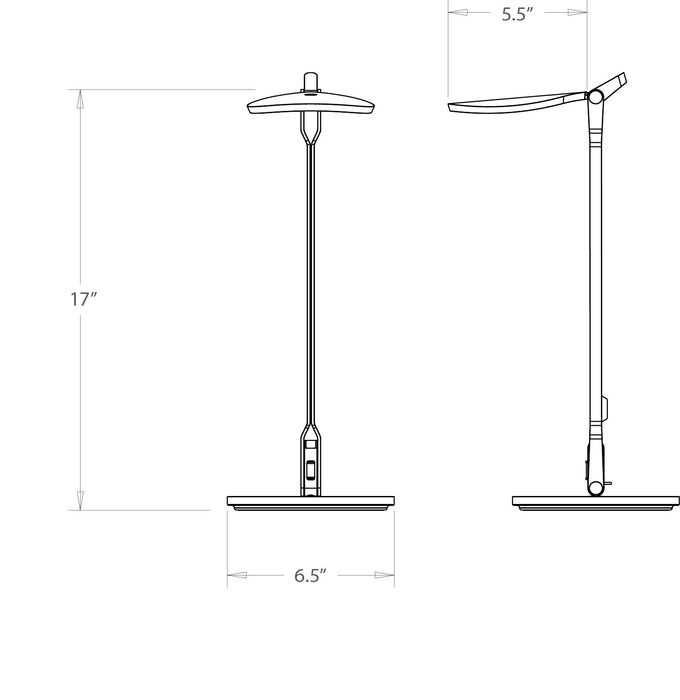 Koncept RYO-SW-MTB-MTB-DSK LED Desk Lamp, Matte Black