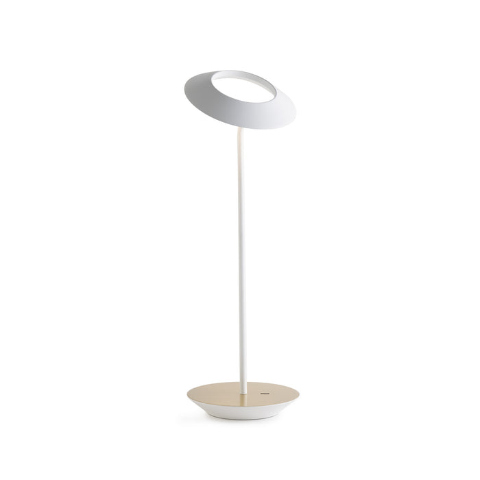 Koncept RYO-SW-MWT-BRS-DSK LED Desk Lamp, Matte White, Brass