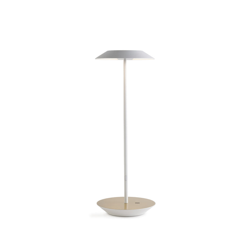 Koncept RYO-SW-MWT-BRS-DSK LED Desk Lamp, Matte White, Brass