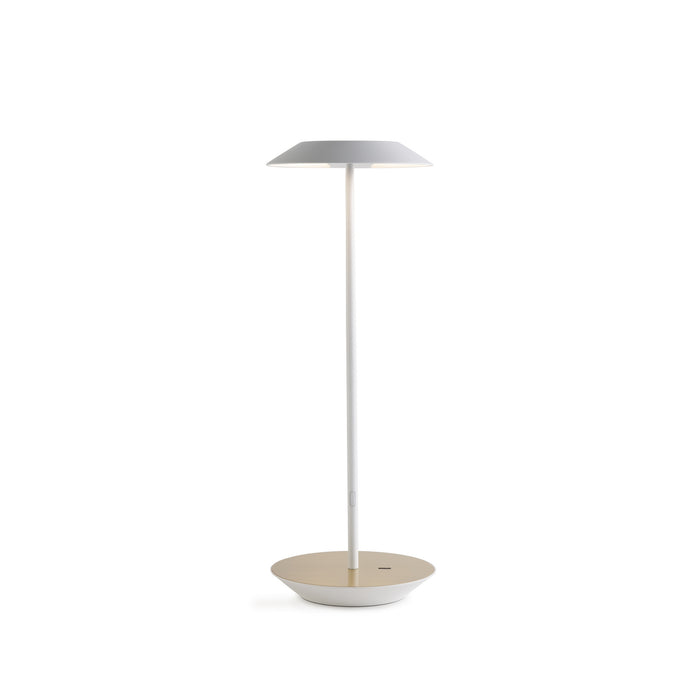 Koncept RYO-SW-MWT-BRS-DSK LED Desk Lamp, Matte White, Brass