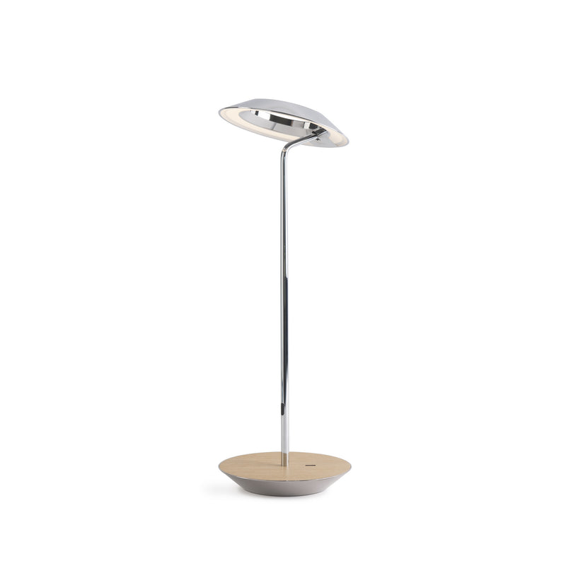 Koncept RYO-SW-CRM-WOK-DSK LED Desk Lamp, Chrome, White Oak