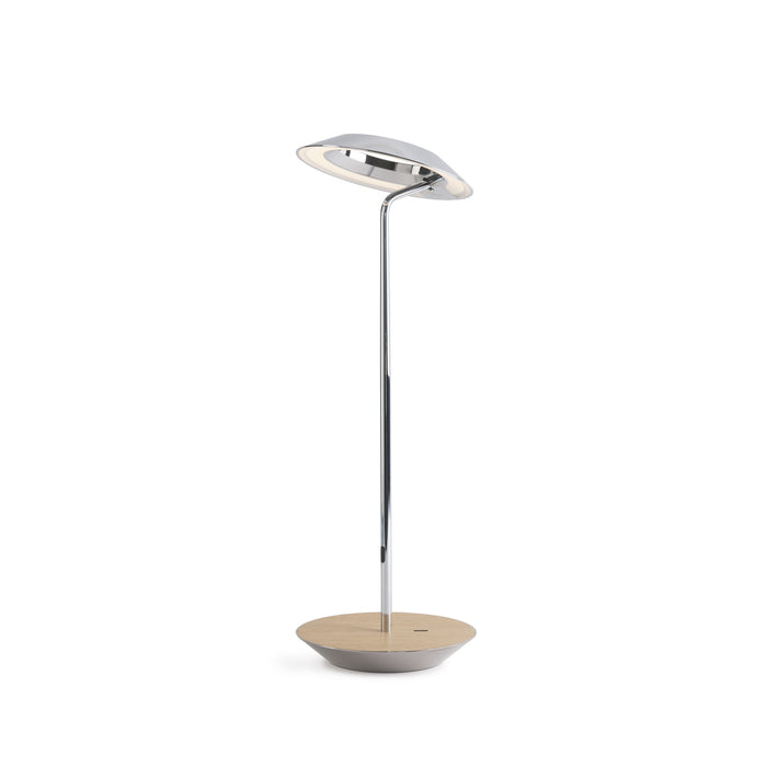 Koncept RYO-SW-CRM-WOK-DSK LED Desk Lamp, Chrome, White Oak