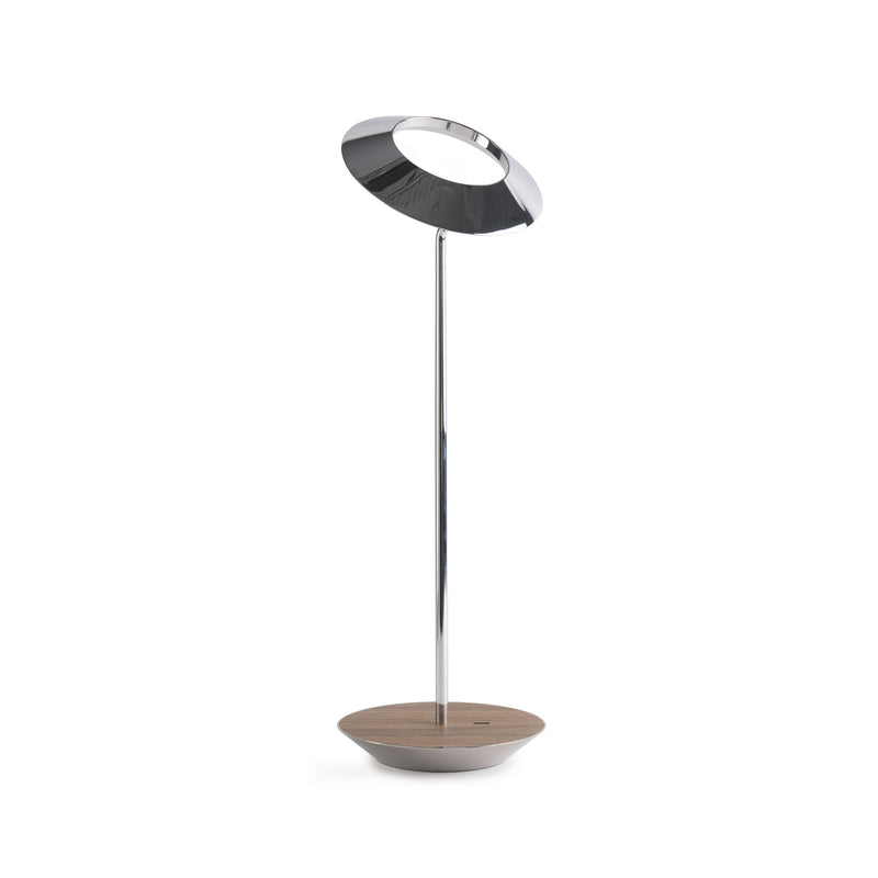 Koncept RYO-SW-CRM-OWT-DSK LED Desk Lamp, Chrome, Oiled Walnut