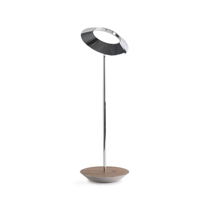 Koncept RYO-SW-CRM-OWT-DSK LED Desk Lamp, Chrome, Oiled Walnut