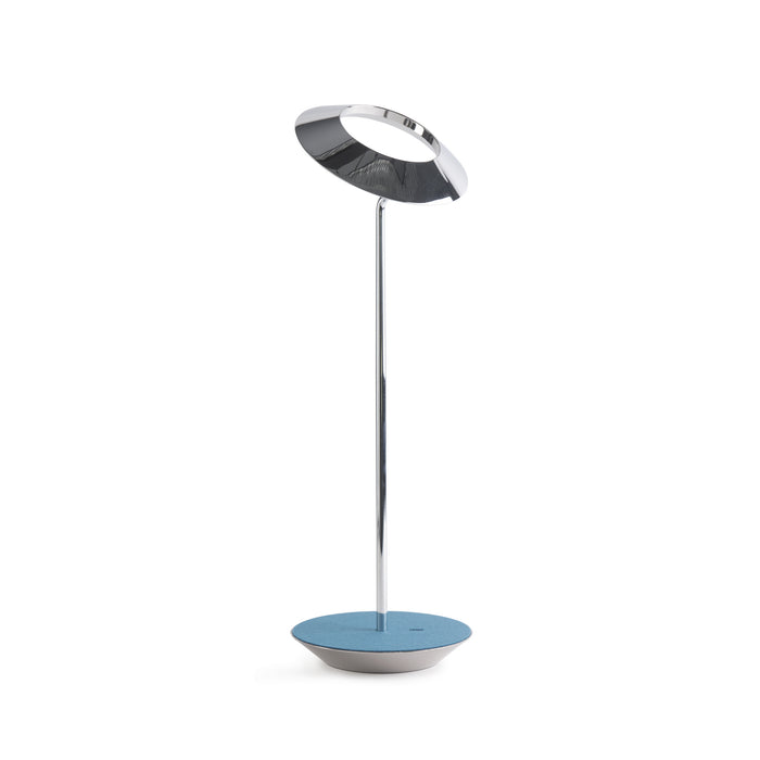 Koncept RYO-SW-CRM-AZF-DSK LED Desk Lamp, Chrome, Azure Felt