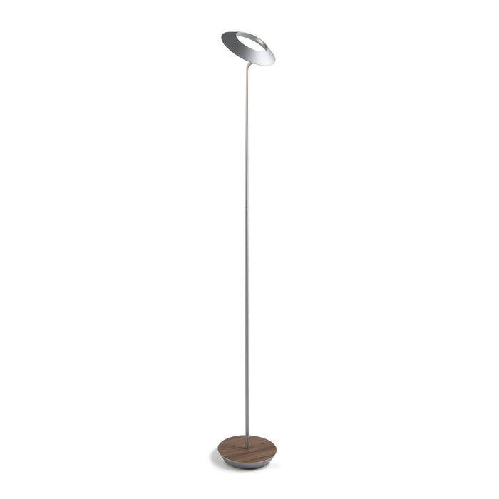 Koncept RYO-SW-SIL-OWT-FLR LED Floor Lamp, Silver, Oiled Walnut
