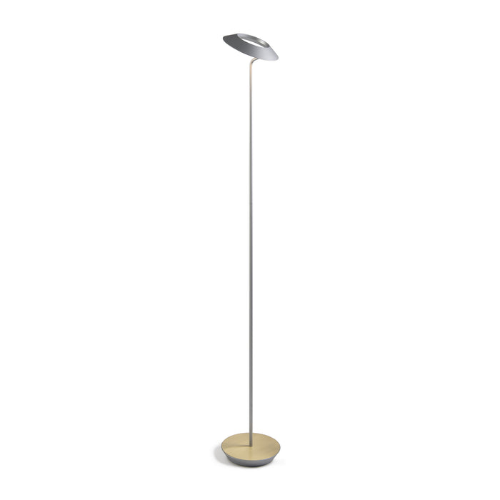 Koncept RYO-SW-SIL-BRS-FLR LED Floor Lamp, Silver, Brass