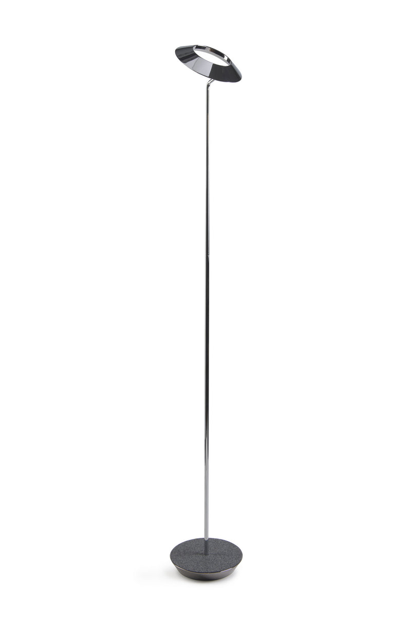 Koncept RYO-SW-CRM-OXF-FLR LED Floor Lamp, Chrome, Oxford Felt
