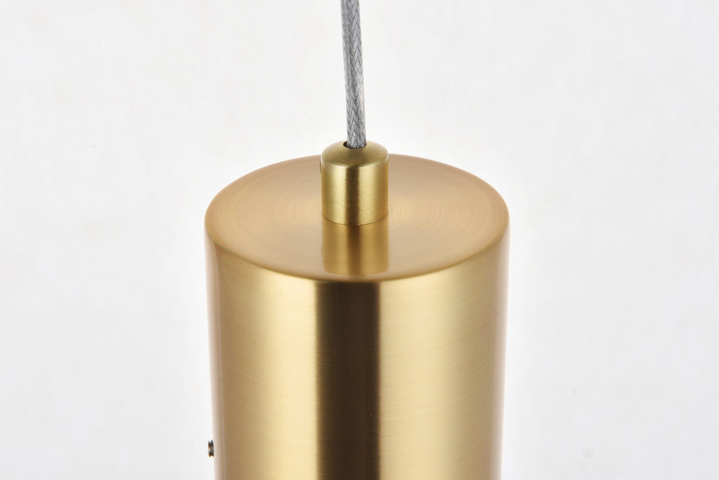 Elegant Lighting 5200D4G LED Pendant, Gold