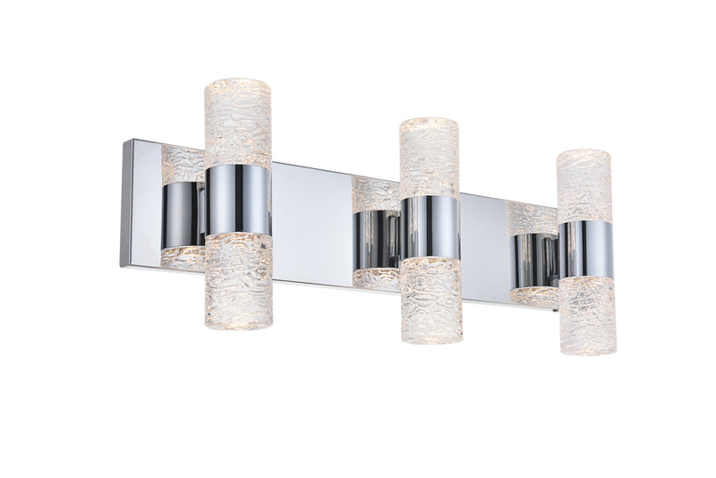 Elegant Lighting 5200W24C LED Wall Sconce, Chrome