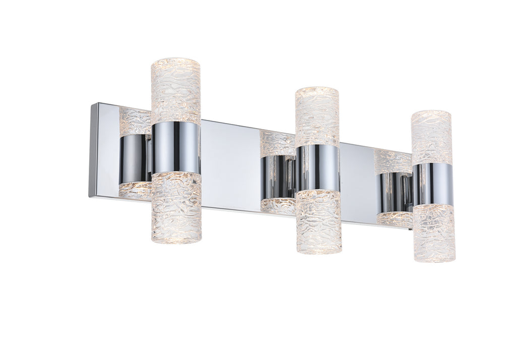 Elegant Lighting 5200W24C LED Wall Sconce, Chrome