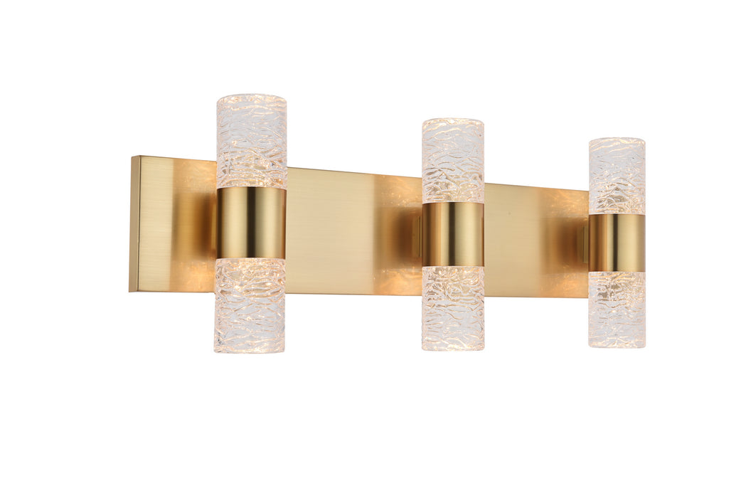 Elegant Lighting 5200W24G LED Wall Sconce, Gold