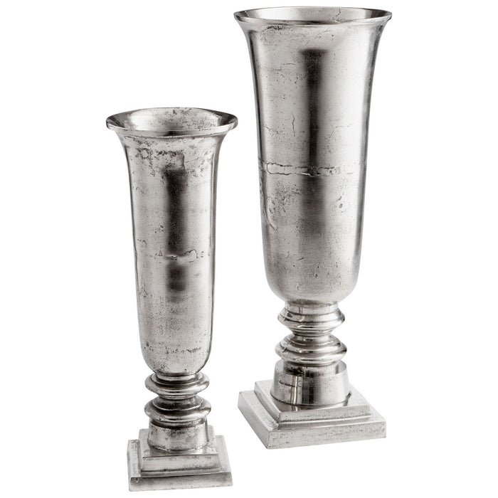 Cyan 10173 Vase, Raw Nickel