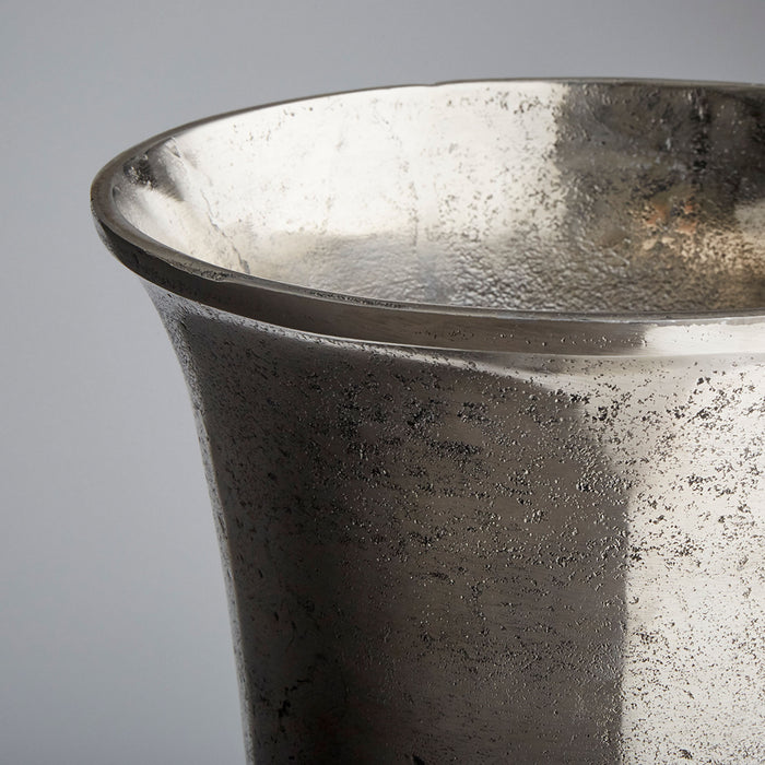 Cyan 10173 Vase, Raw Nickel