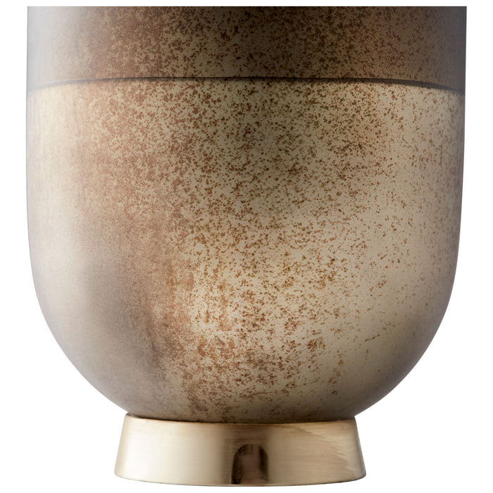 Cyan 10185 Vase, Black Onyx And Champagne