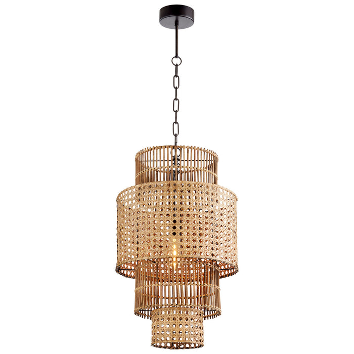 Cyan 10272 One Light Pendant, Rattan