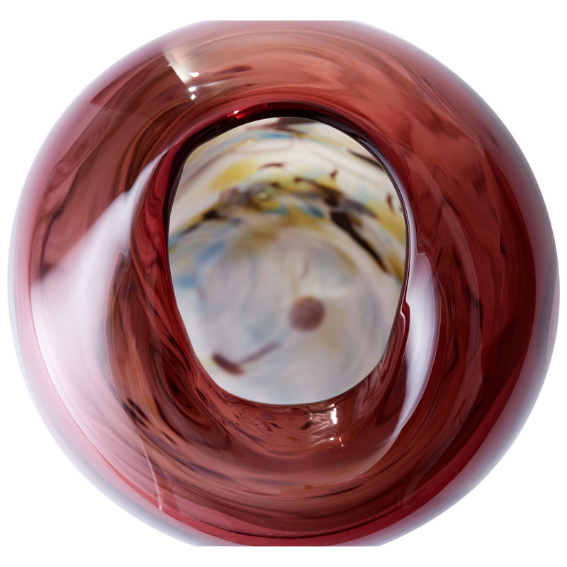 Cyan 10297 Vase, Purple And White