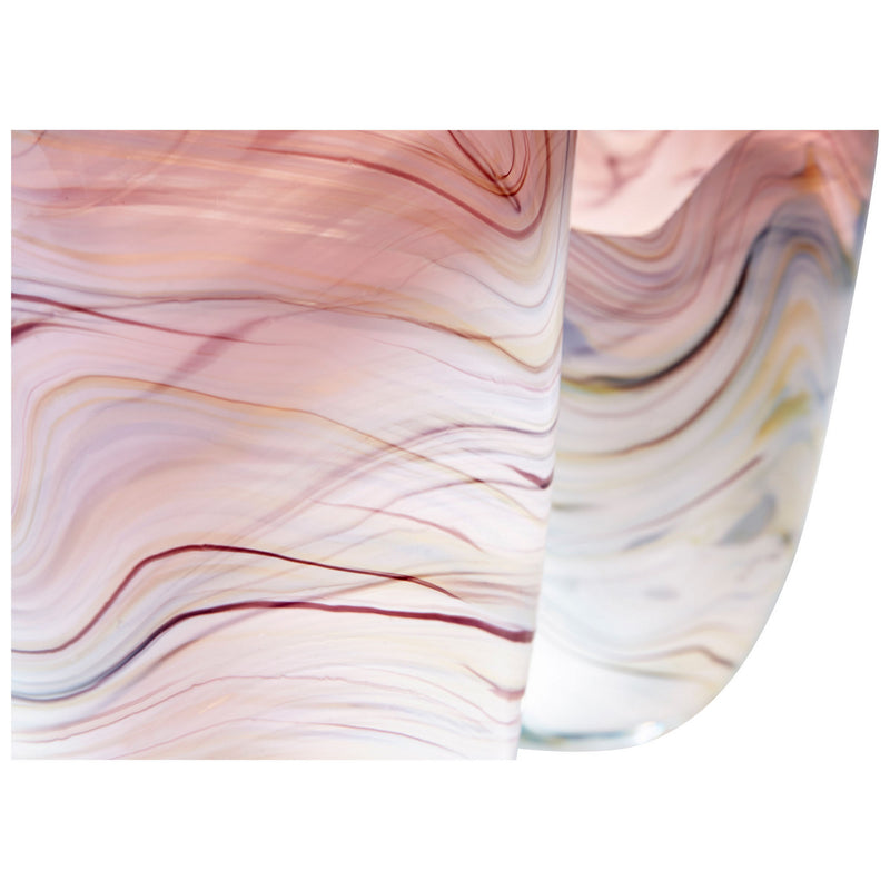 Cyan 10297 Vase, Purple And White