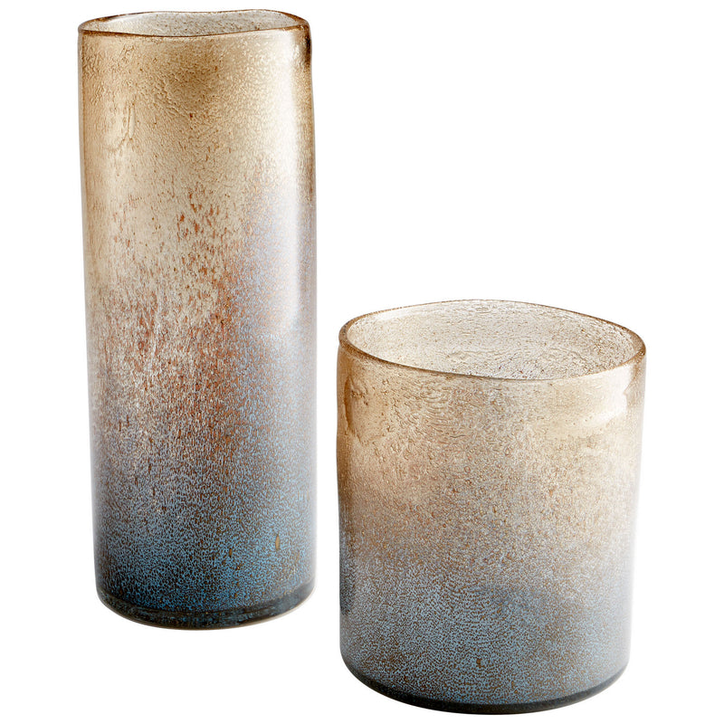 Cyan 10301 Vase, Blue//Gold Dust