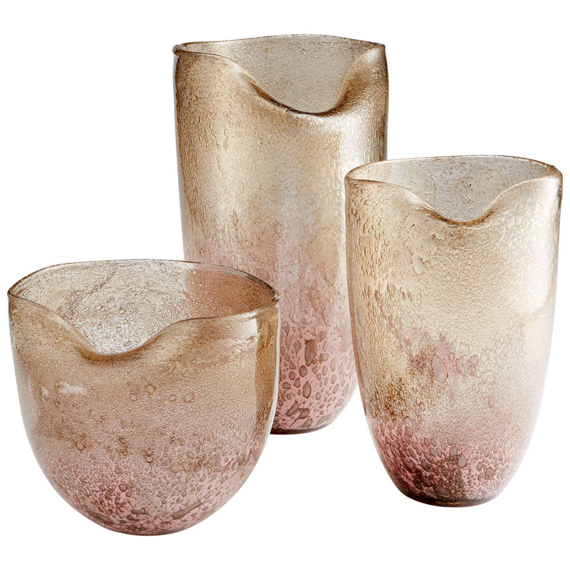 Cyan 10317 Vase, Purple And Gold Dust