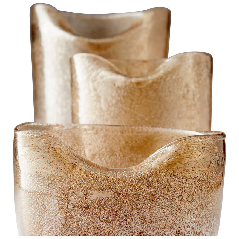 Cyan 10317 Vase, Purple And Gold Dust