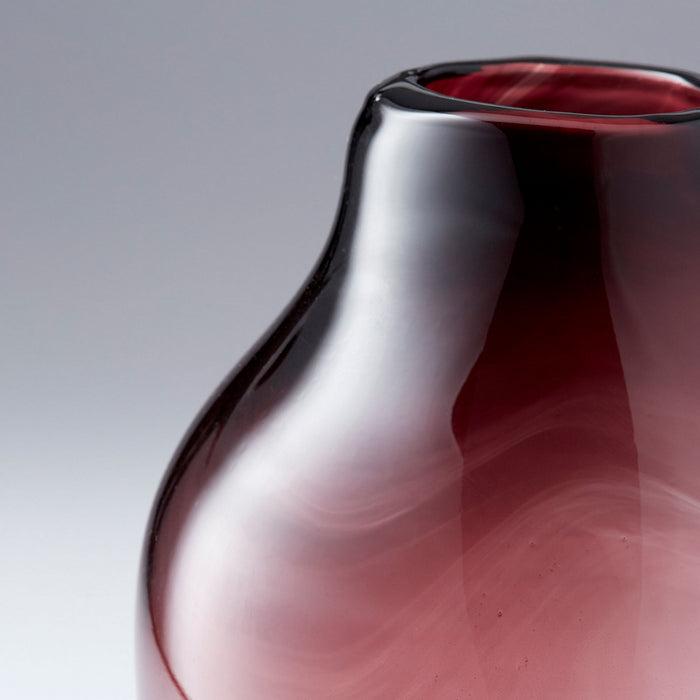 Cyan 10321 Vase, Purple And White
