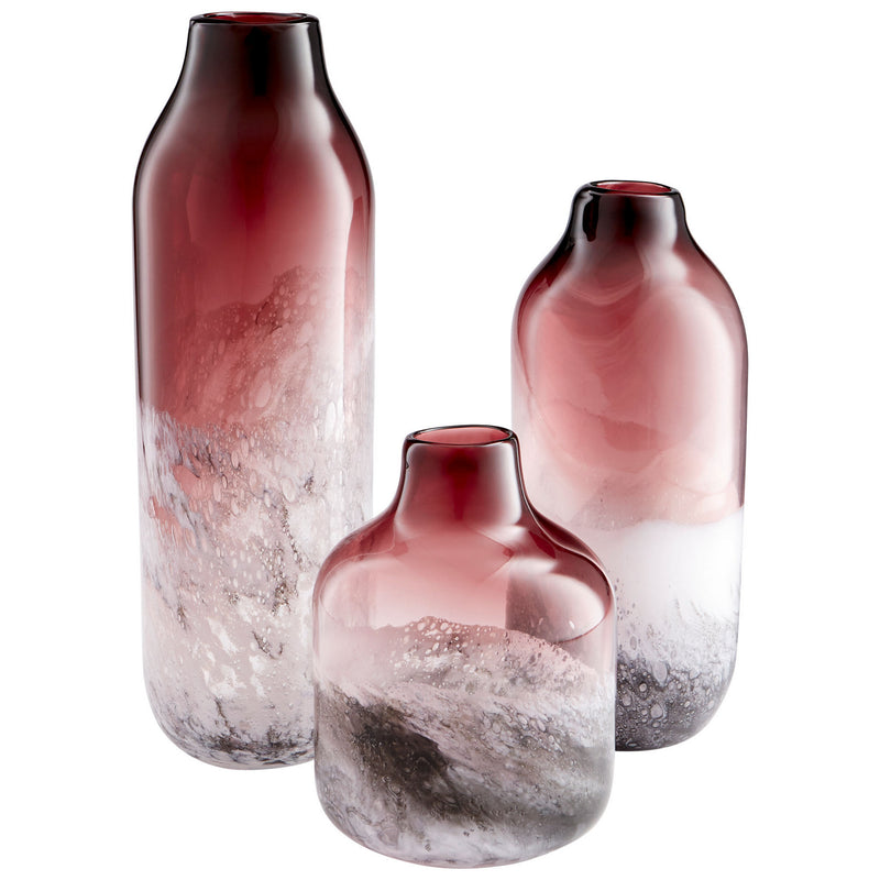 Cyan 10322 Vase, Purple And White