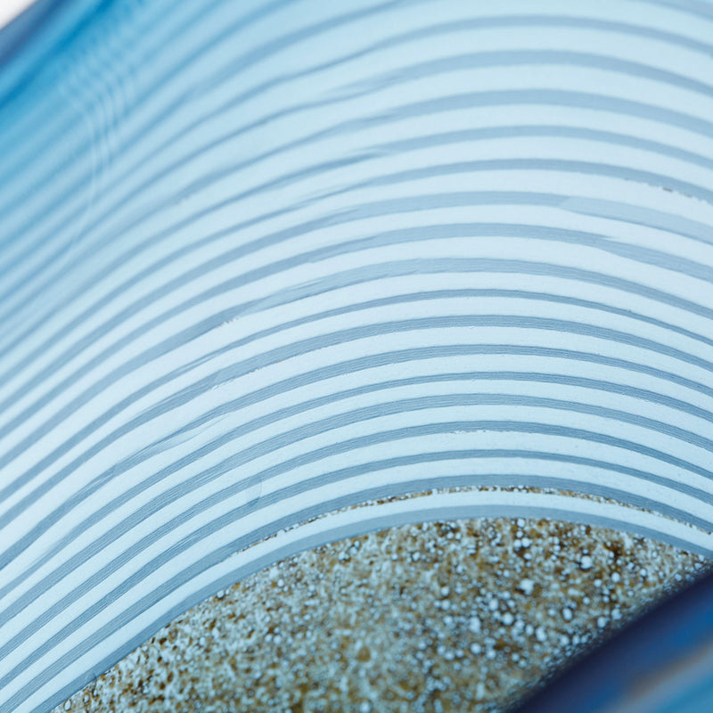 Cyan 10345 Vase, Blue And Iron Glaze