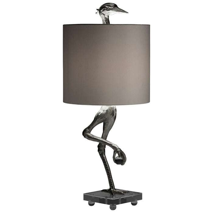 Cyan 10362 One Light Table Lamp, Silver Leaf