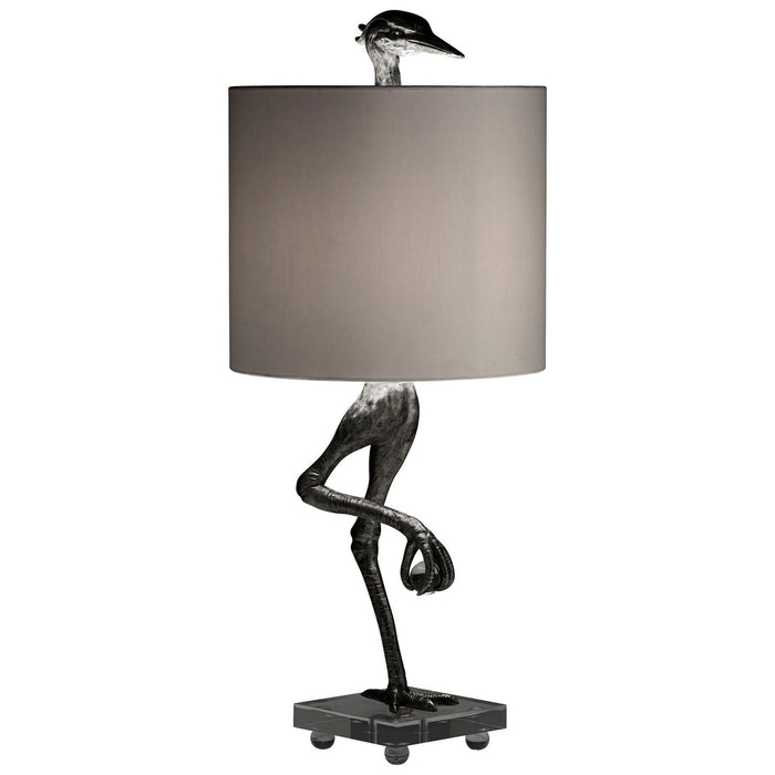 Cyan 10362 One Light Table Lamp, Silver Leaf