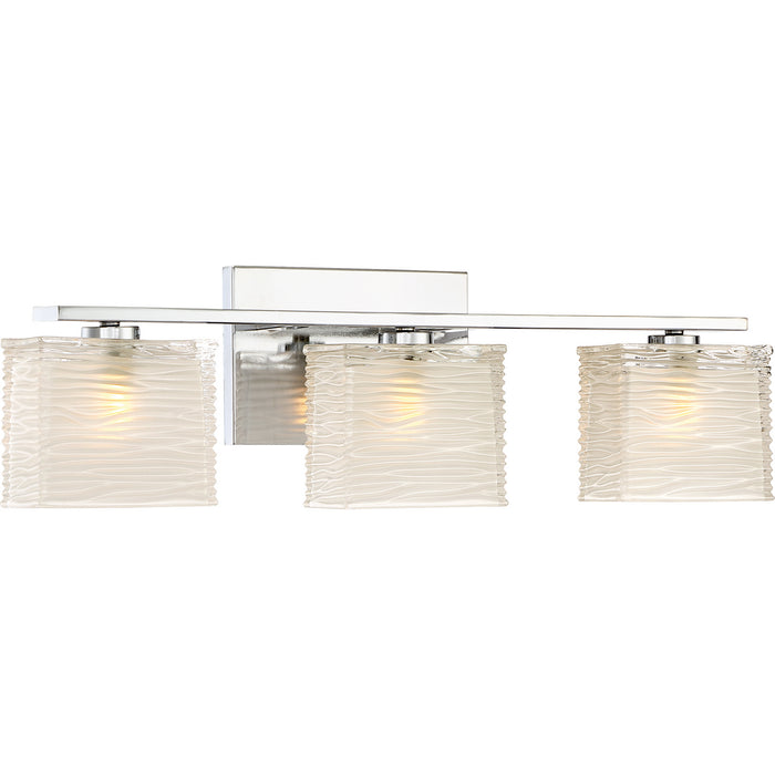Quoizel WCP8603C Three Light Bath Fixture, Polished Chrome