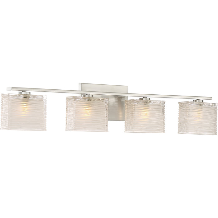 Quoizel WCP8604BN Four Light Bath Fixture, Brushed Nickel