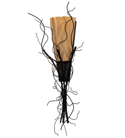 Meyda Tiffany 145676 One Light Wall Sconce, Blackwash