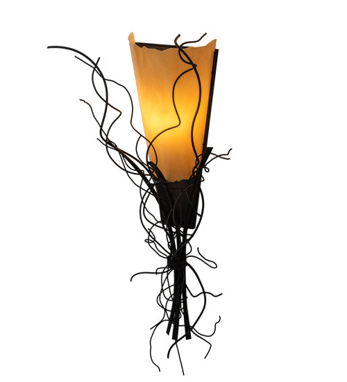 Meyda Tiffany 145676 One Light Wall Sconce, Blackwash