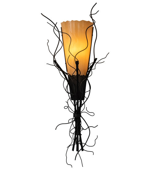 Meyda Tiffany 145676 One Light Wall Sconce, Blackwash