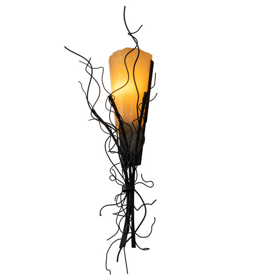 Meyda Tiffany 145676 One Light Wall Sconce, Blackwash