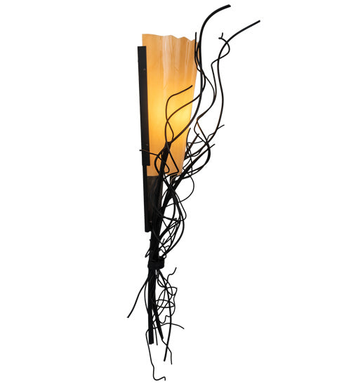 Meyda Tiffany 145676 One Light Wall Sconce, Blackwash