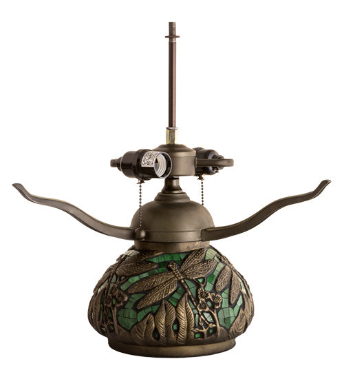 Meyda Tiffany 212524 Two Light Table Lamp, Mahogany Bronze