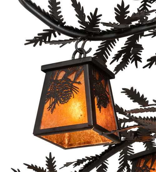 Meyda Tiffany 214270 Eight Light Chandelier, Flat Black
