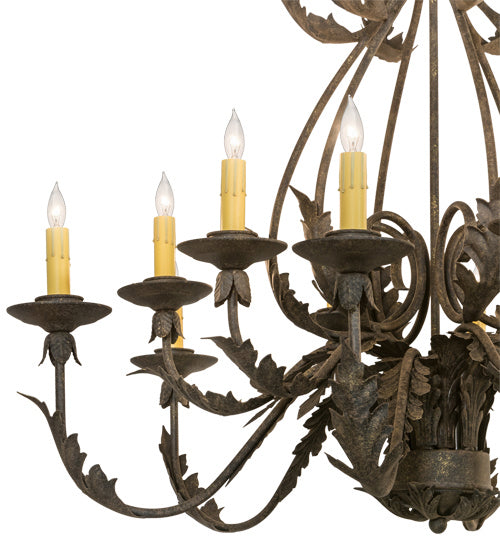 Meyda Tiffany 215406 12 Light Chandelier, Antiquity