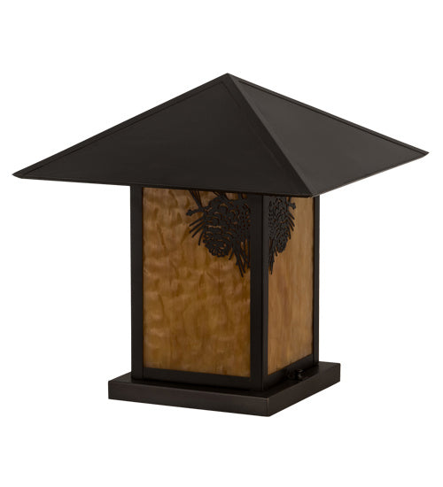 Meyda Tiffany 41061 One Light Pier Mount, Craftsman Brown