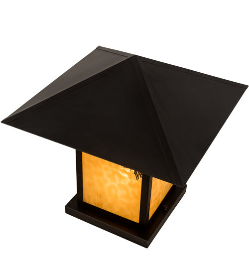 Meyda Tiffany 41061 One Light Pier Mount, Craftsman Brown