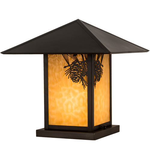 Meyda Tiffany 41061 One Light Pier Mount, Craftsman Brown